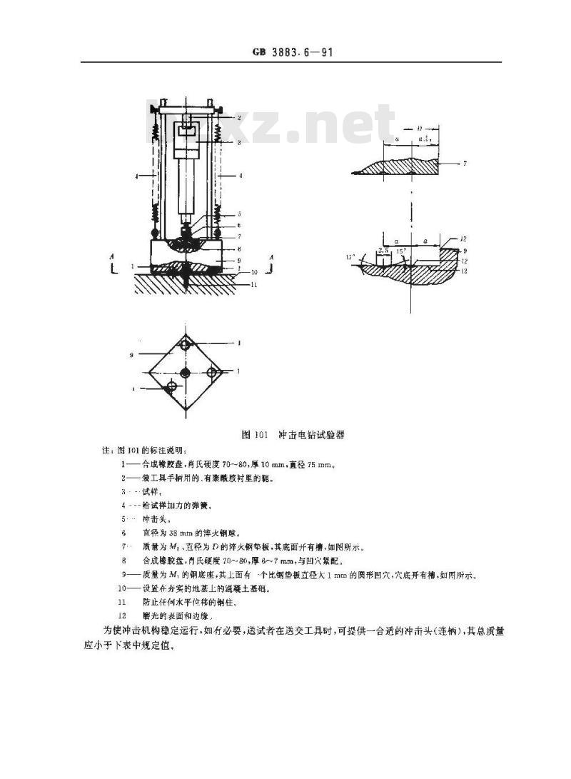 GB 3883.6-1991 手持式电动工具的安全 第二部分 电钻和冲击电钻的专用要求
