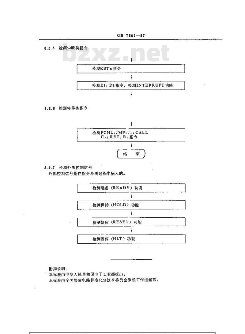 GB/T 7507-1987 半导体集成微型计算机电路cμ8080 A型8位微处理器功能验证方法