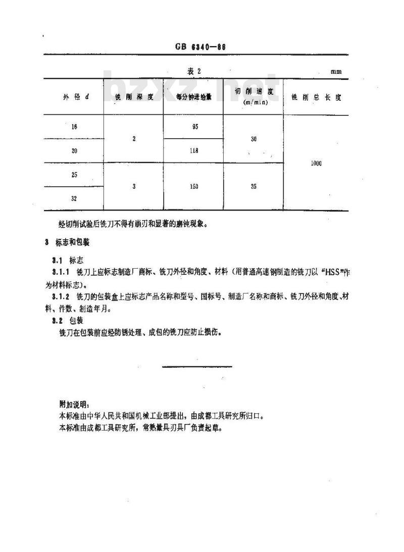GB/T 6340-1986 直柄燕尾槽铣刀和直柄反燕尾槽铣刀技术条件