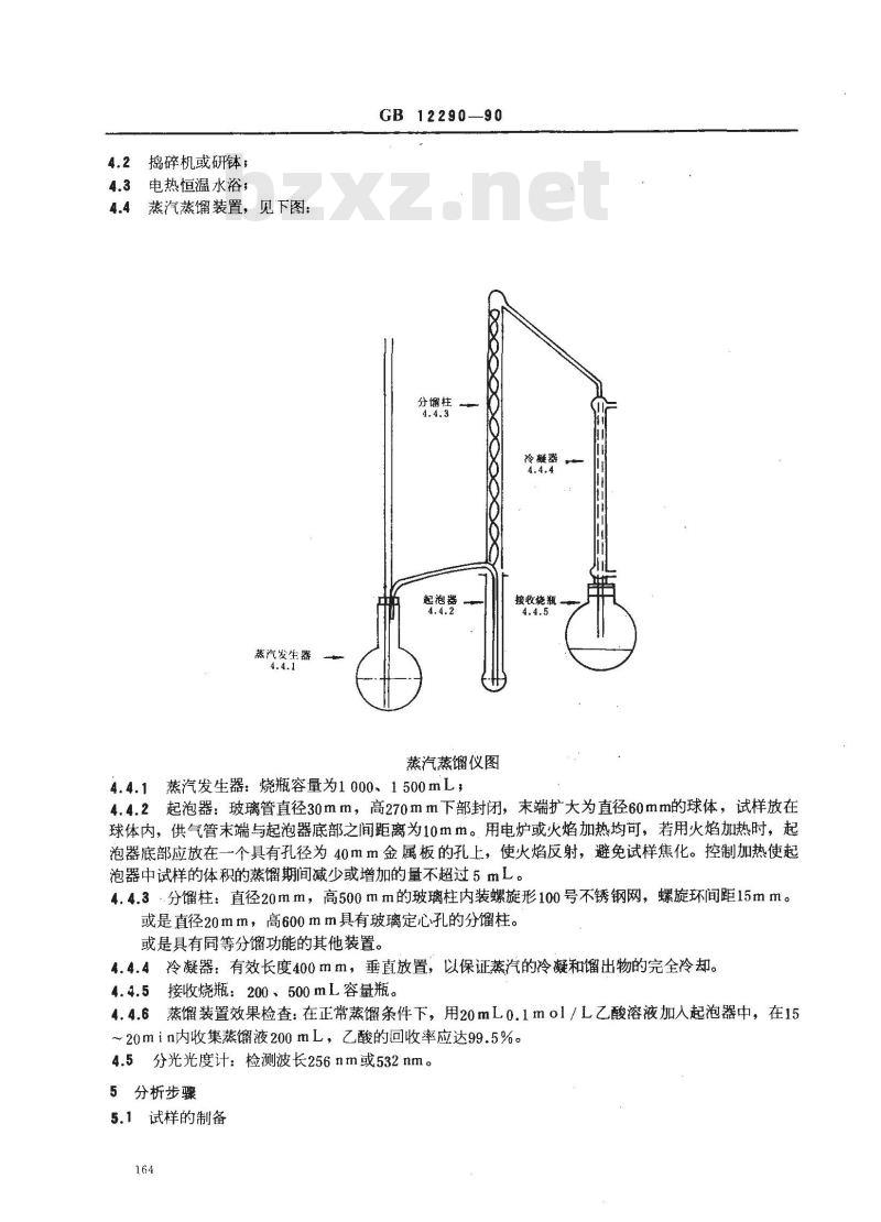 GB/T 12290-1990 水果、蔬菜及制品 山梨酸含量的测定
