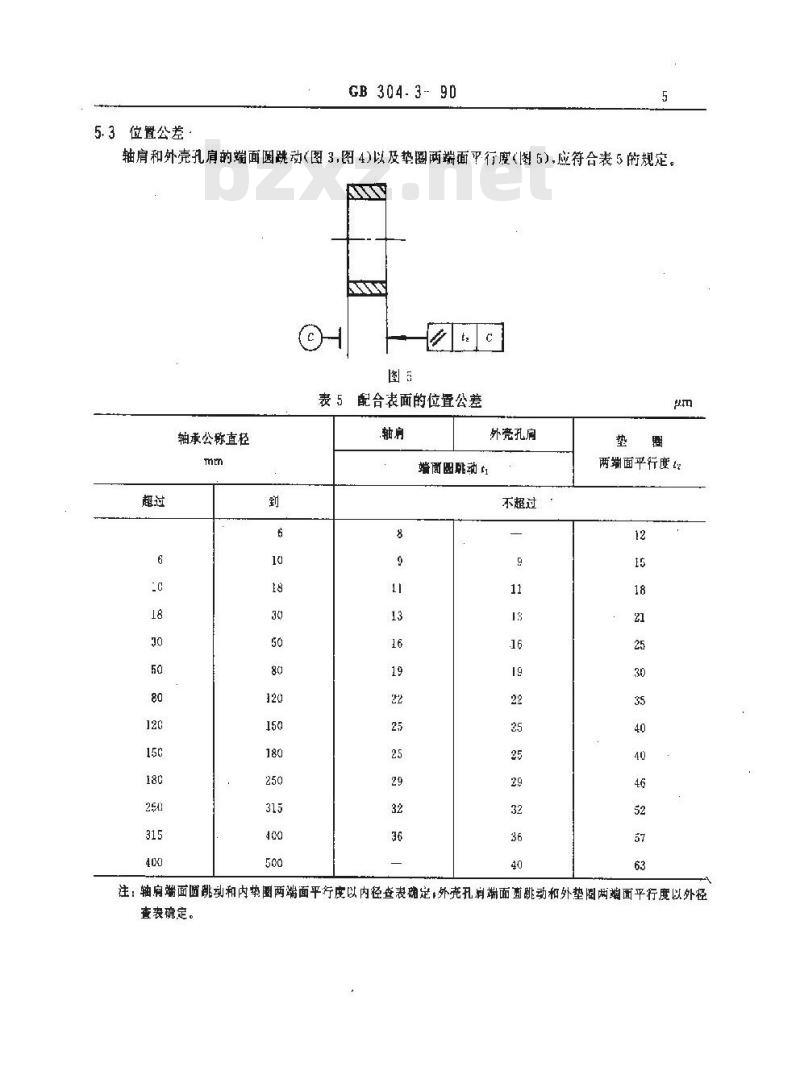 GB/T 304.3-1990 关节轴承配合