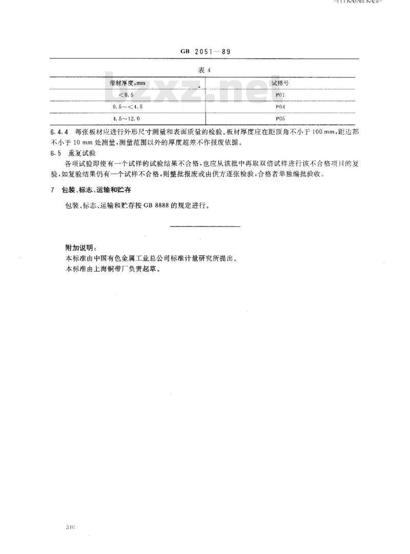 GB/T 2051-1989 铝白铜板
