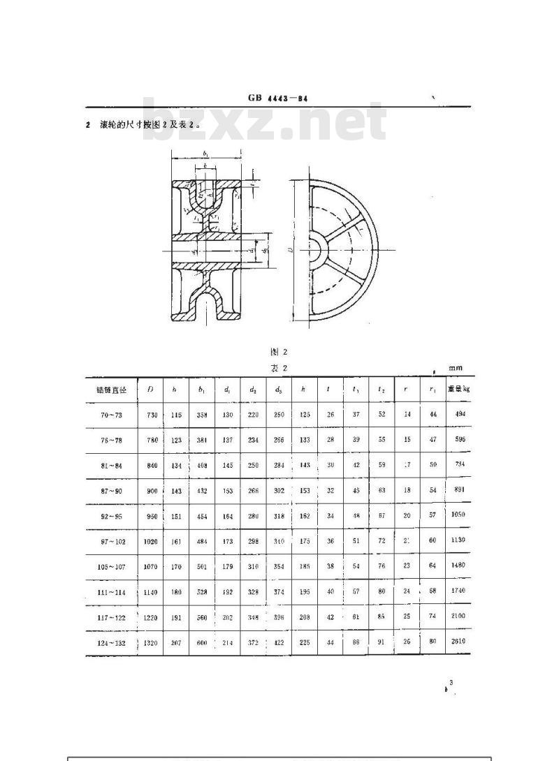 GB 4443-1984 船用滚轮闸刀掣链器