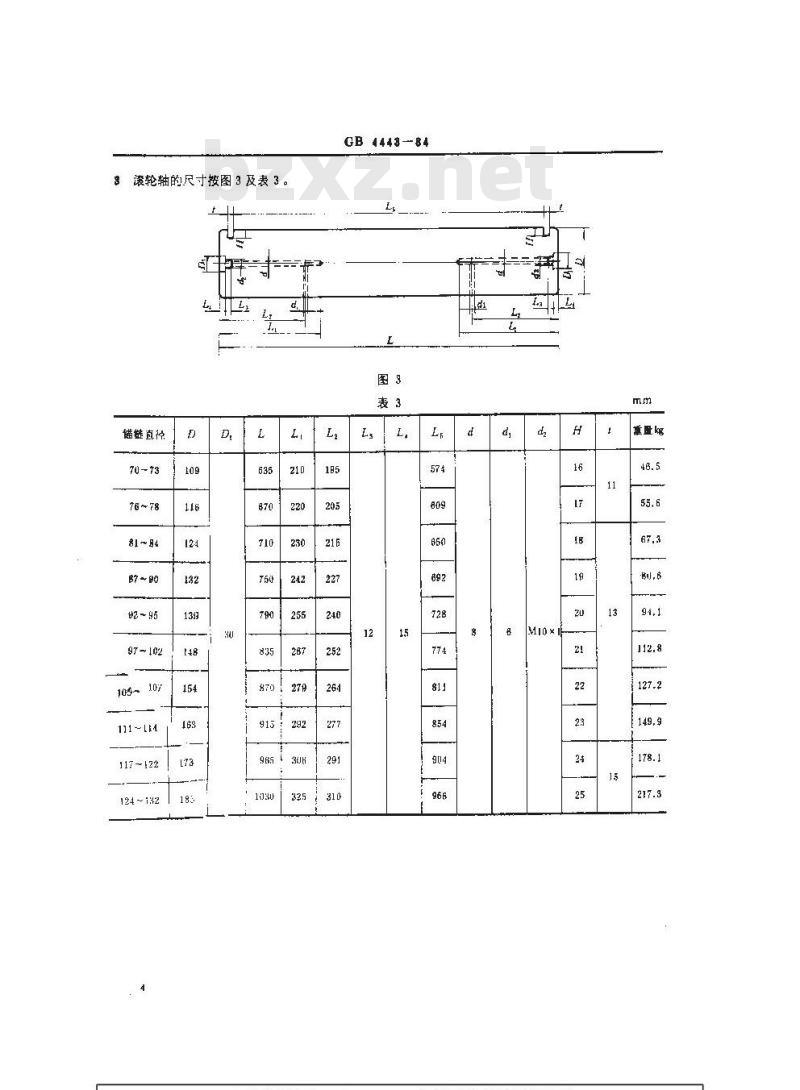 GB 4443-1984 船用滚轮闸刀掣链器