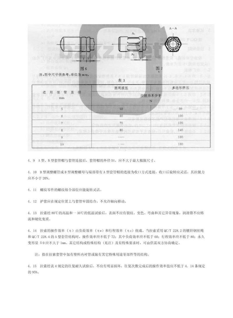 QC/T 228.1-1997 摩托车和轻便摩托车操纵拉索 技术条件