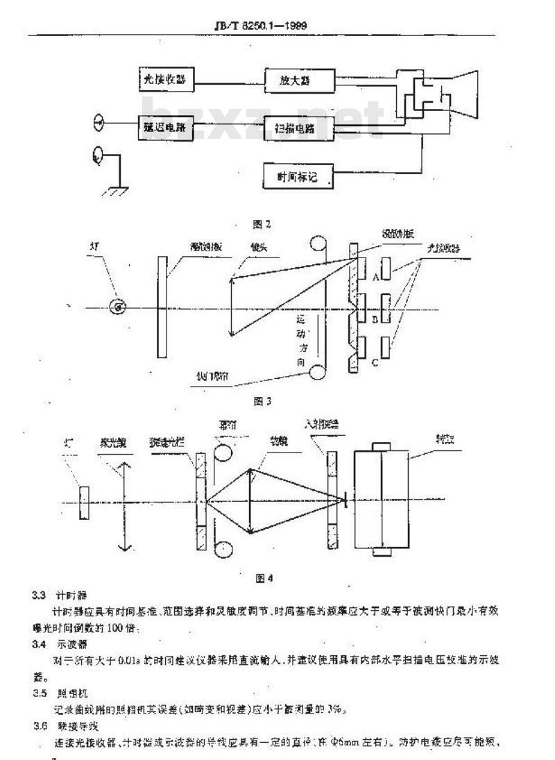 JB/T 8250.1-1999 照相机 快门时间测试方法