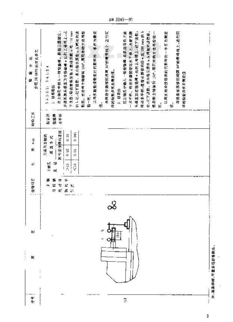 JB/T 3045-1991 钻镗组合机床 精度