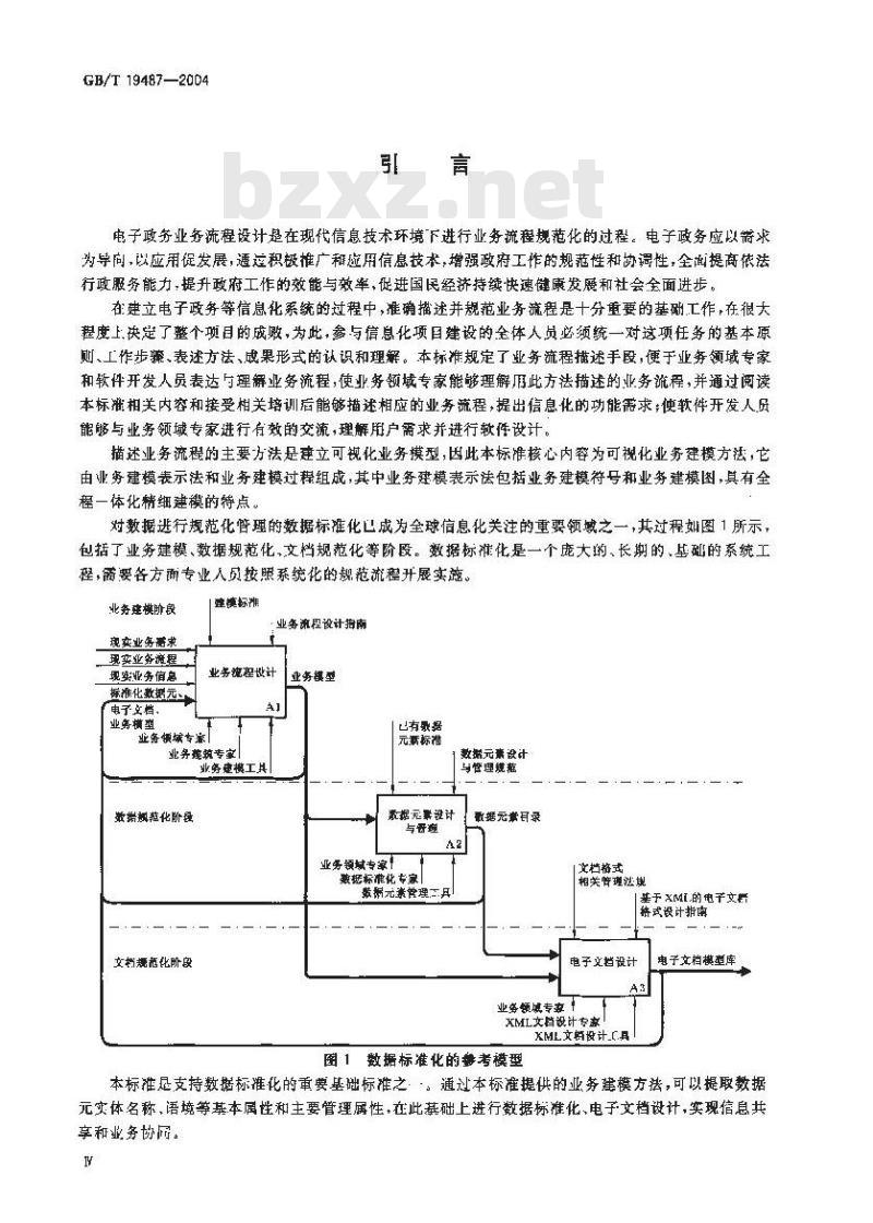 GB/T 19487-2004 电子政务业务流程设计方法 通用规范