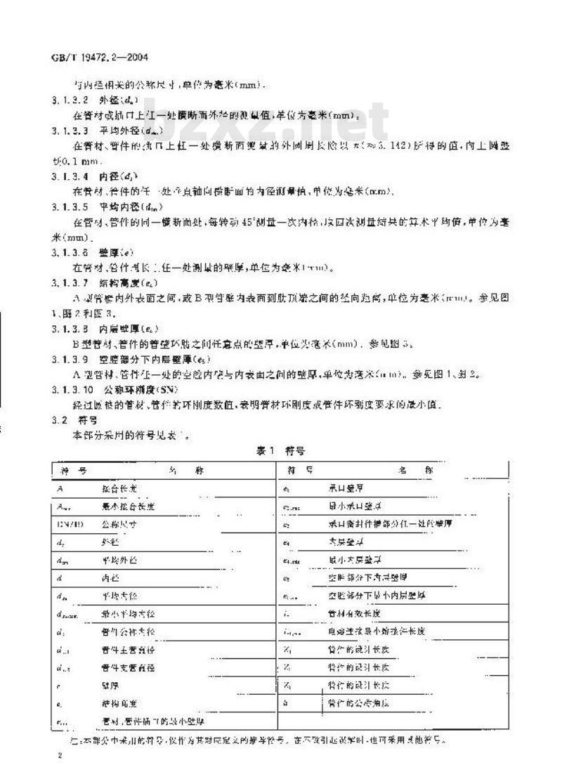 GB/T 19472.2-2004 埋地用聚乙烯(PE)结构壁管道系统 第2部分：聚乙烯缠绕结构壁管材