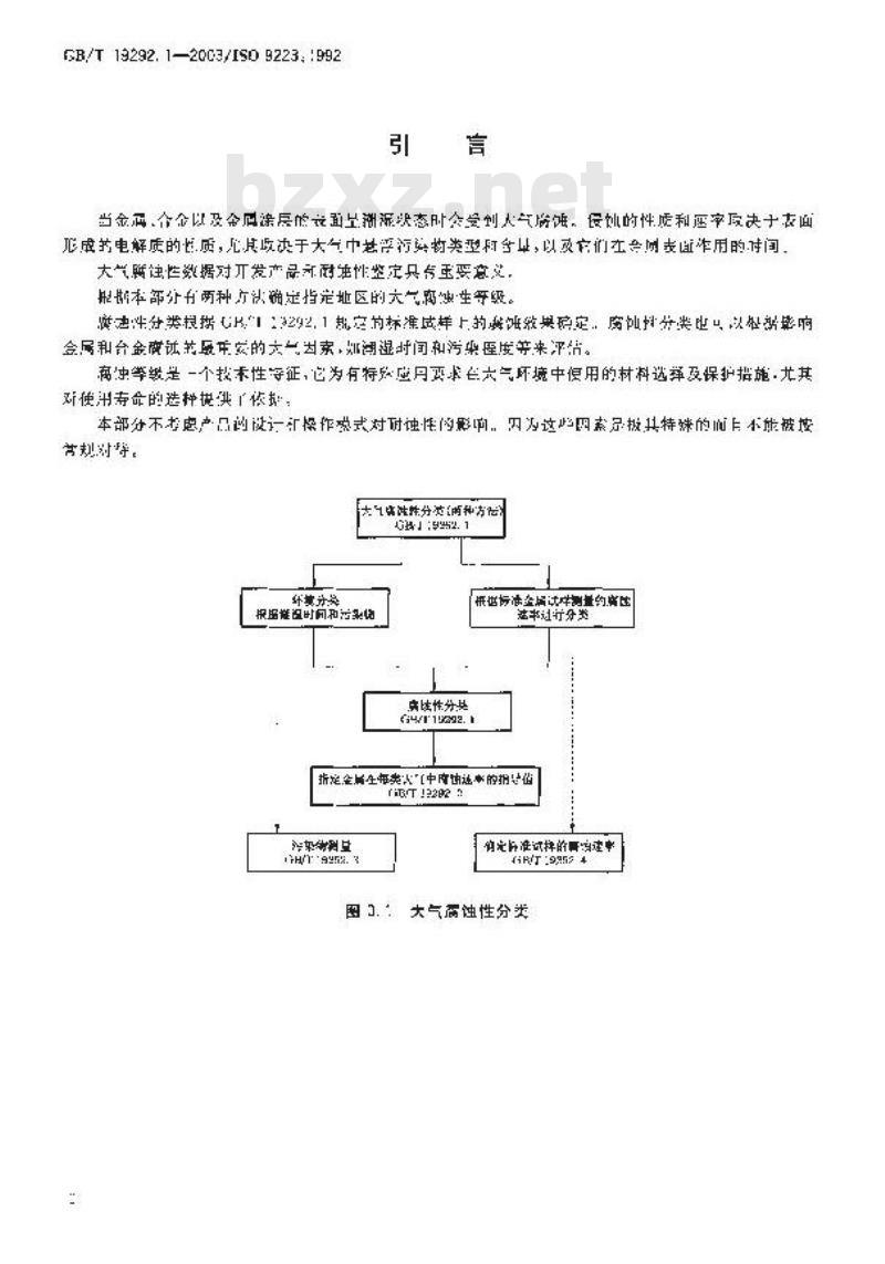 GB/T 19292.1-2003 金属和合金的腐蚀 大气腐蚀性 分类