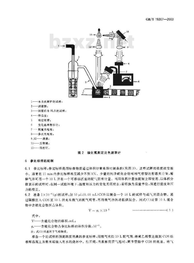GB/T 19207-2003 天然气中总硫的测定 氢解-速率计比色法
