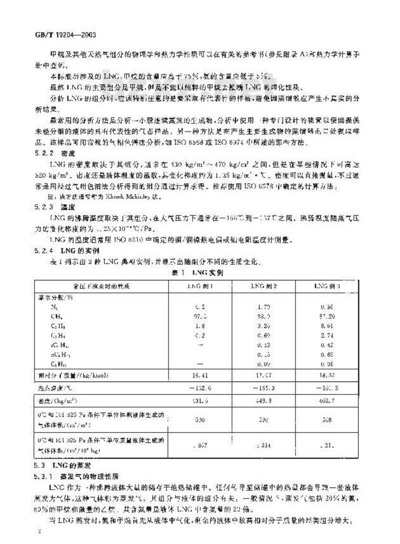 GB/T 19204-2003 液化天然气的一般特性