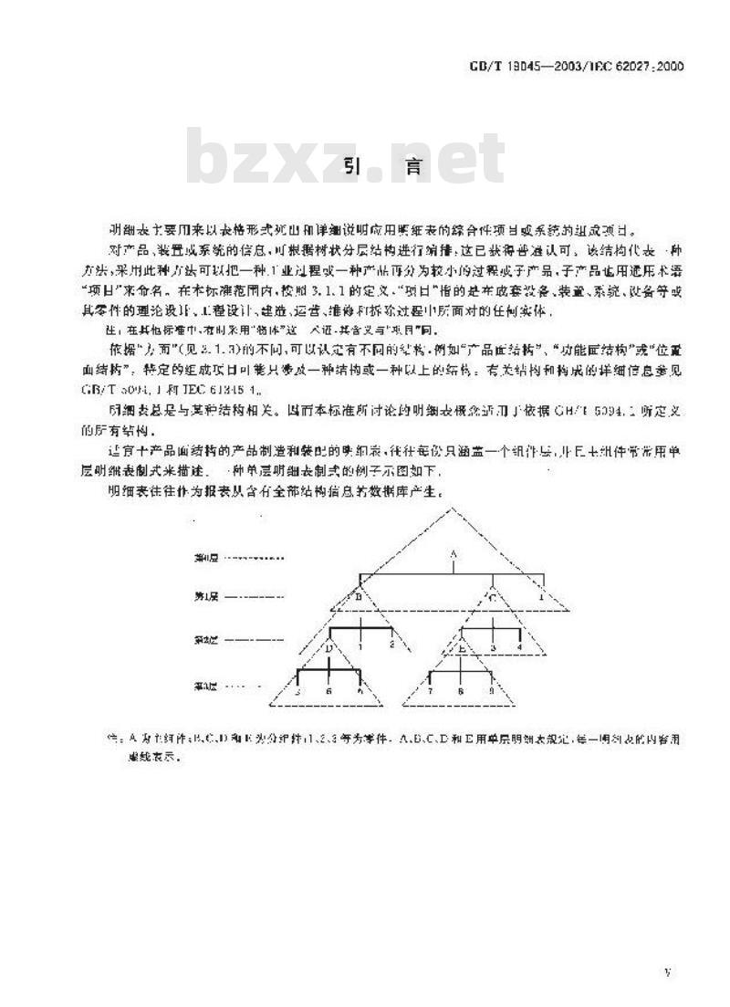 GB/T 19045-2003 明细表的编制