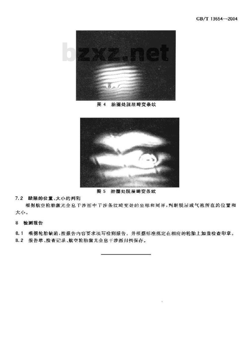 GB/T 13654-2004 航空轮胎全息照像检测方法