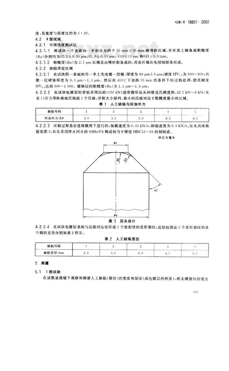 GB/T 18851-2002 无损检测 渗透检验 标准试块
