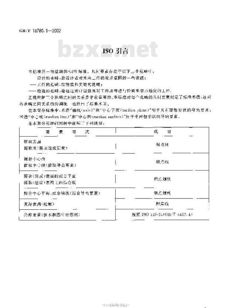GB/T 18780.1-2002 产品几何量技术规范(GPS) 几何要素 第1部分：基本术语和定义