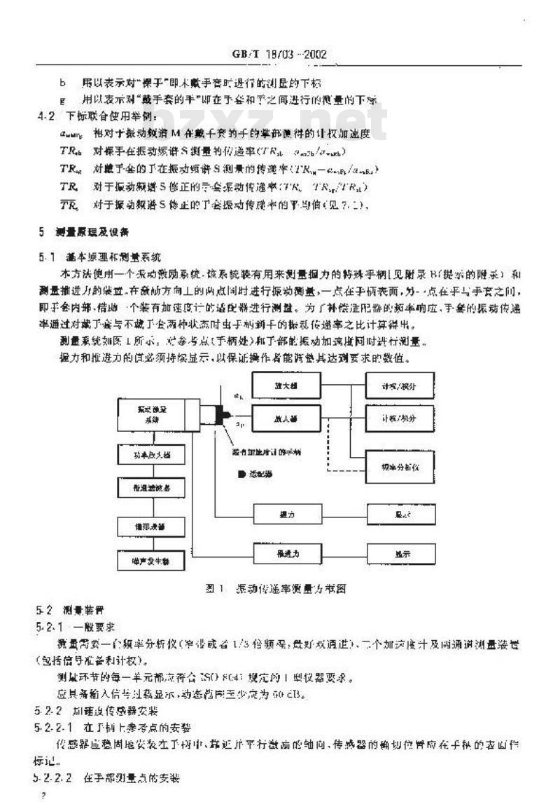 GB/T 18703-2002 手套掌部振动传递率的测量与评价