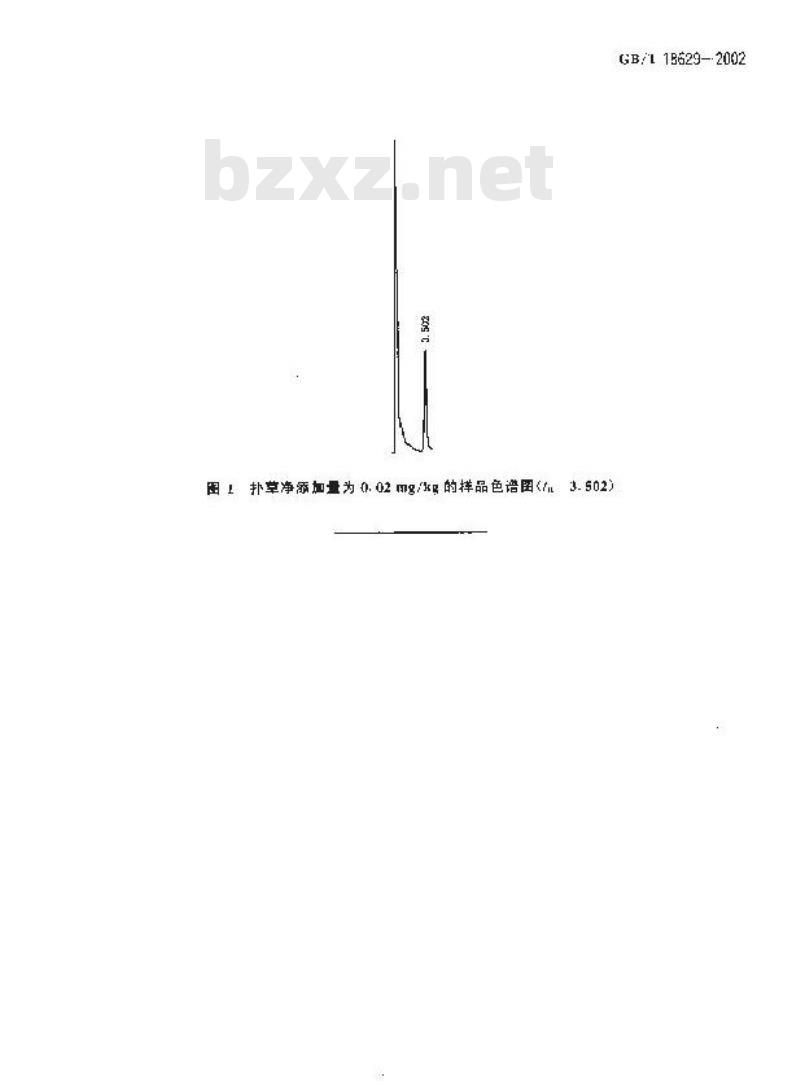GB/T 18629-2002 食品中扑草净残留量的测定方法