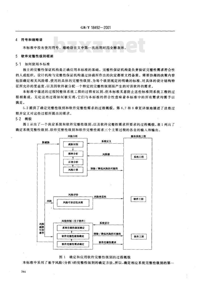 GB/T 18492-2001 信息技术 系统及软件完整性级别
