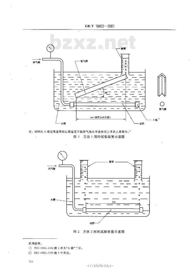 GB/T 18422-2001 橡胶和塑料软管及软管组合件 透气性的测定