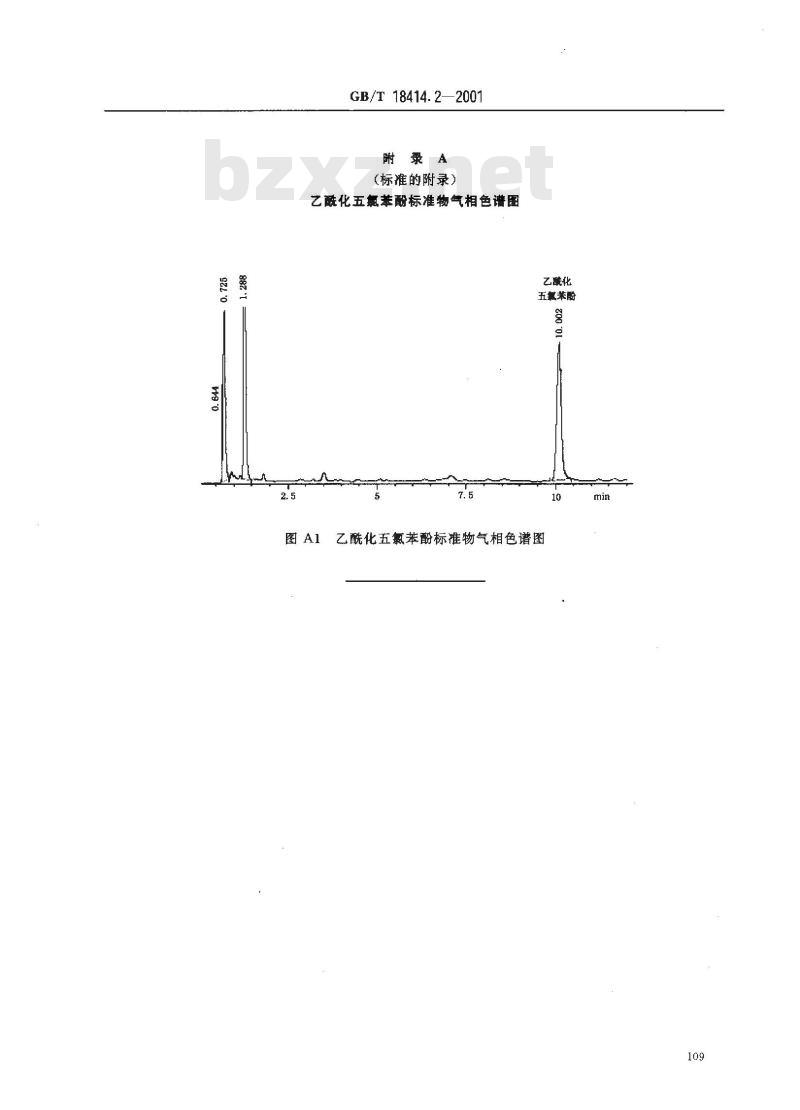 GB/T 18414.2-2001 纺织品 五氯酚残留量的测定 第2部分：气相色谱法