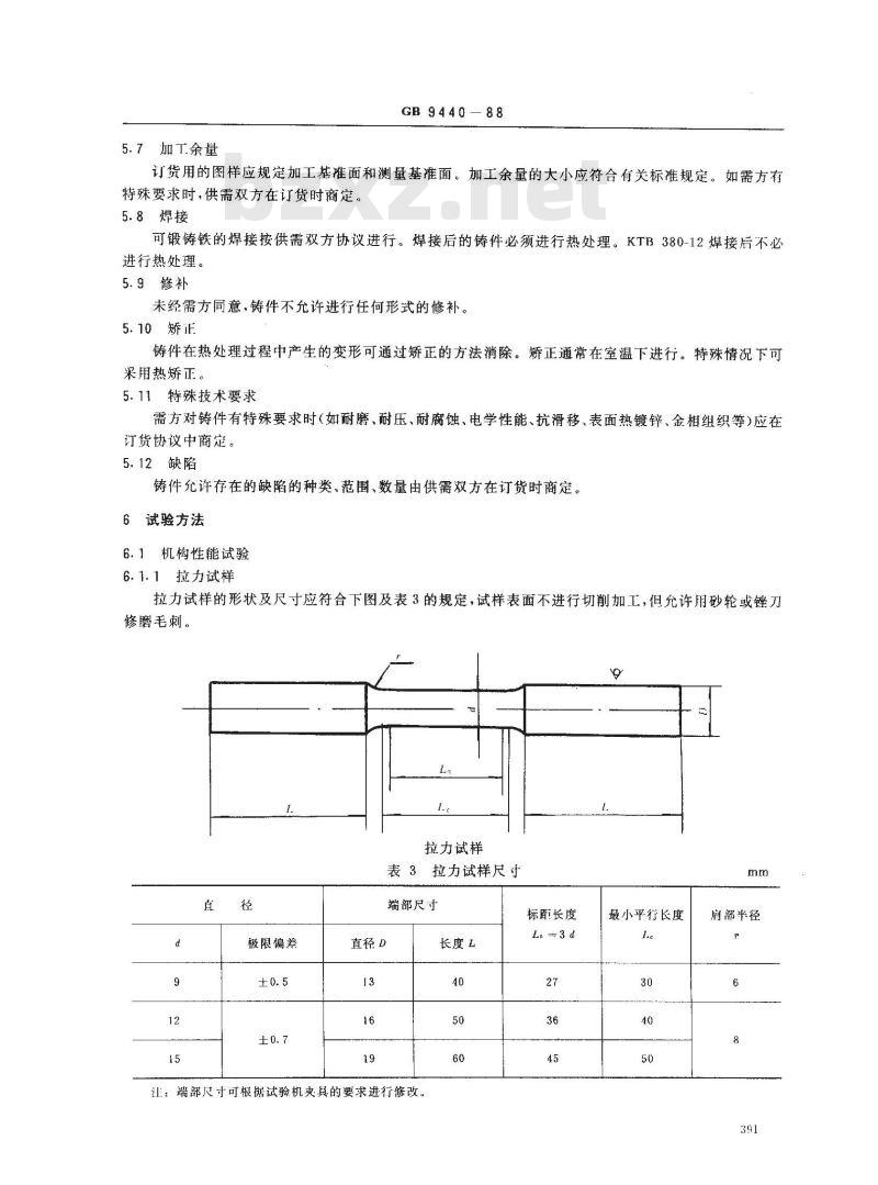GB/T 9440-1988 可锻铸铁件