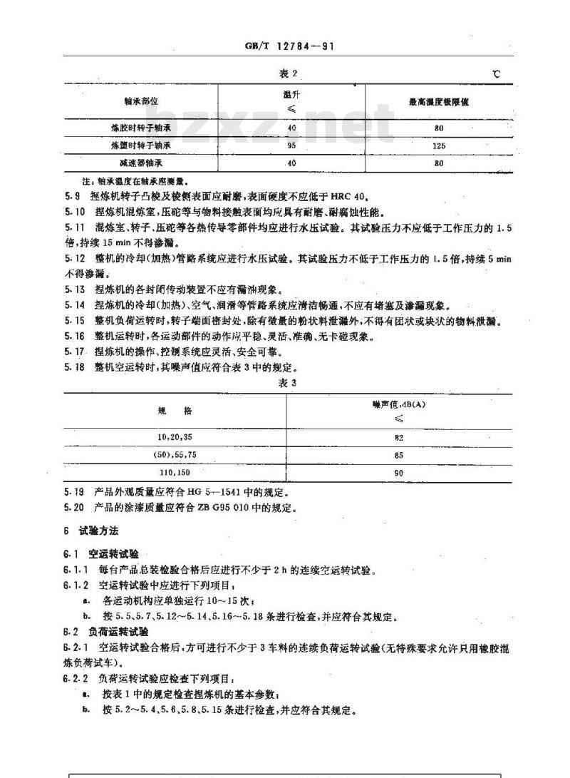 GB/T 12784-1991 橡胶塑料加压式捏炼机