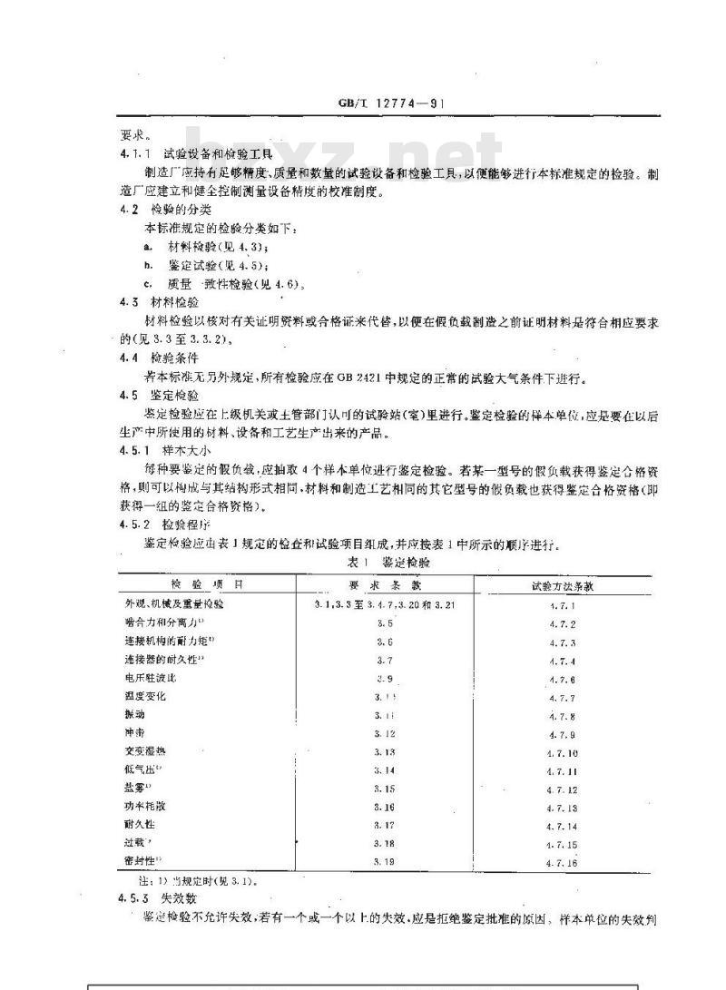 GB/T 12774-1991 同轴电气假负载 总规范