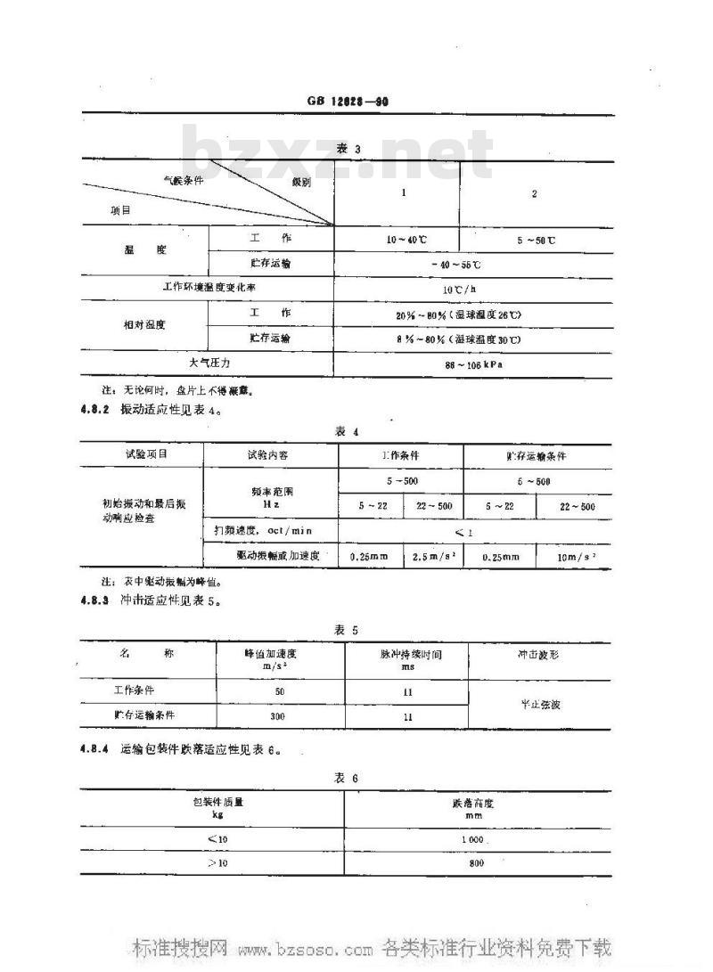 GB/T 12628-1990 硬磁盘驱动器通用技术条件