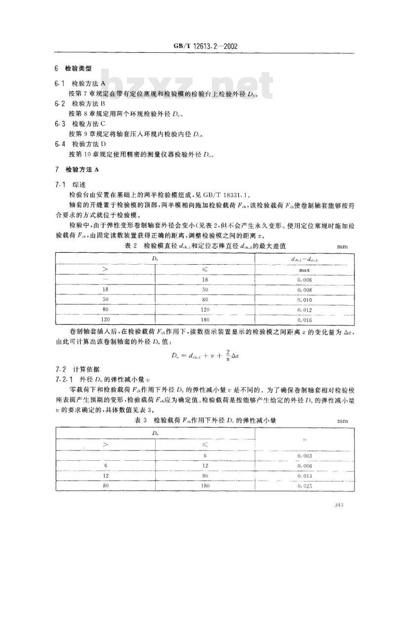 GB/T 12613.2-2002 滑动轴承 卷制轴套 第2部分：外径和内径的检测数据
