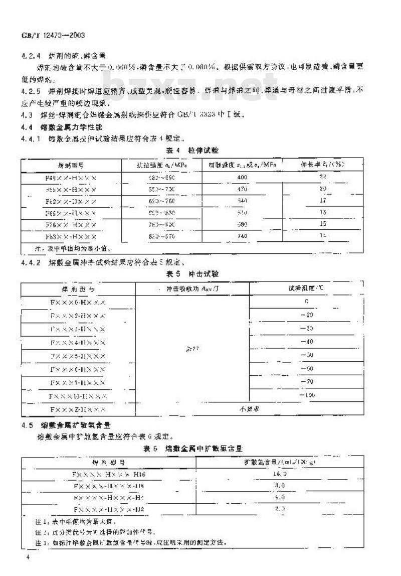GB/T 12470-2003 埋弧焊用低合金钢焊丝和焊剂