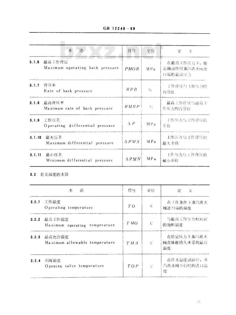 GB/T 12248-1989 蒸汽疏水阀 术语
