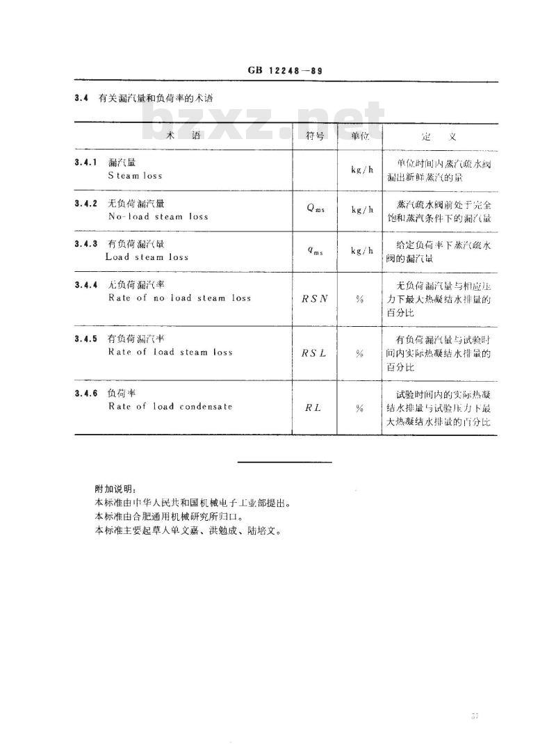 GB/T 12248-1989 蒸汽疏水阀 术语