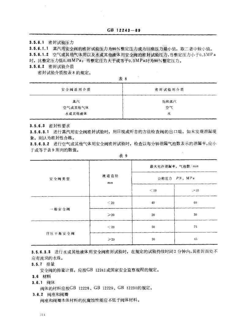 GB/T 12243-1989 弹簧直接载荷式安全阀