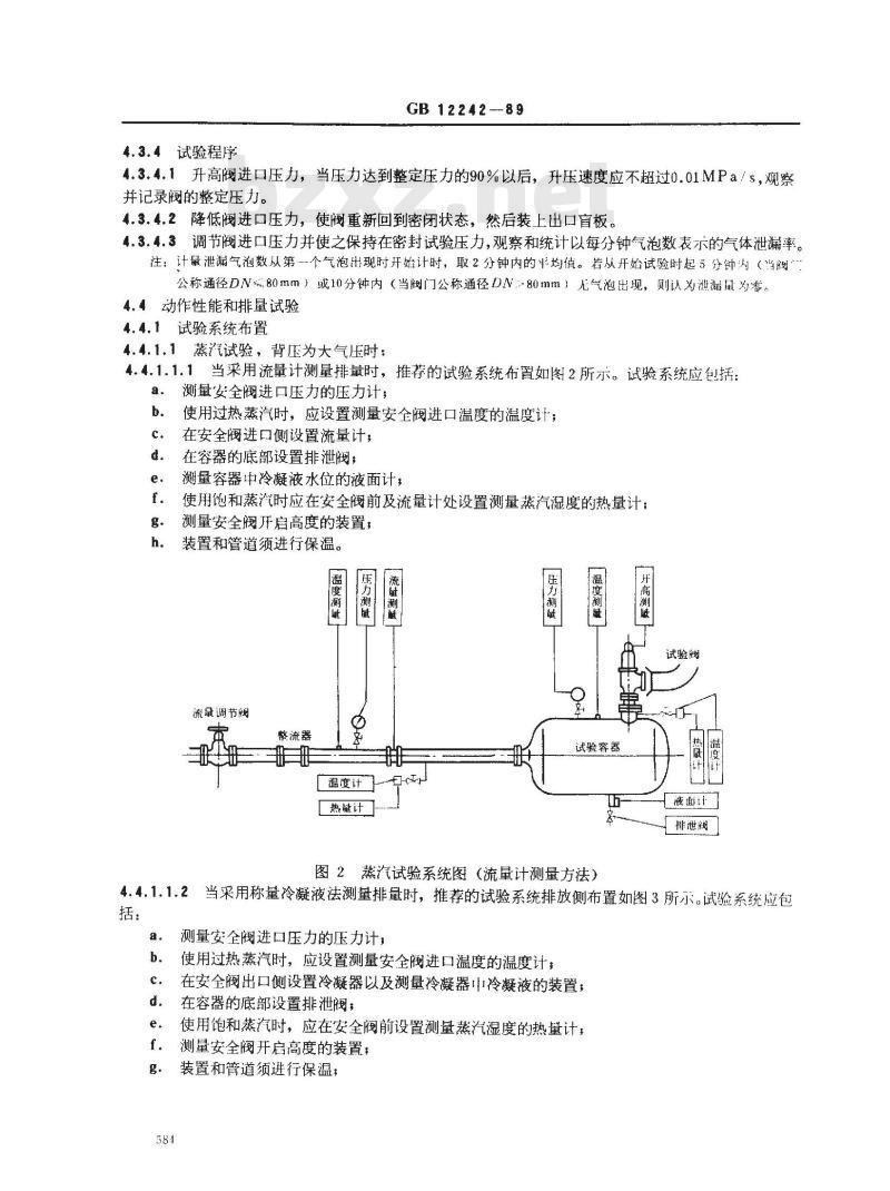 GB/T 12242-1989 安全阀 性能试验方法