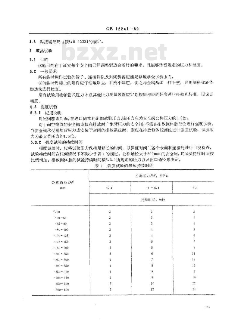 GB/T 12241-1989 安全阀 一般要求