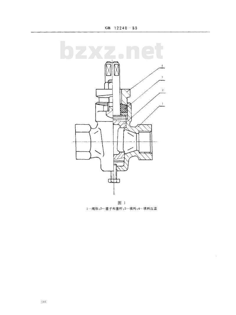 GB/T 12240-1989 通用阀门 铁制旋塞阀