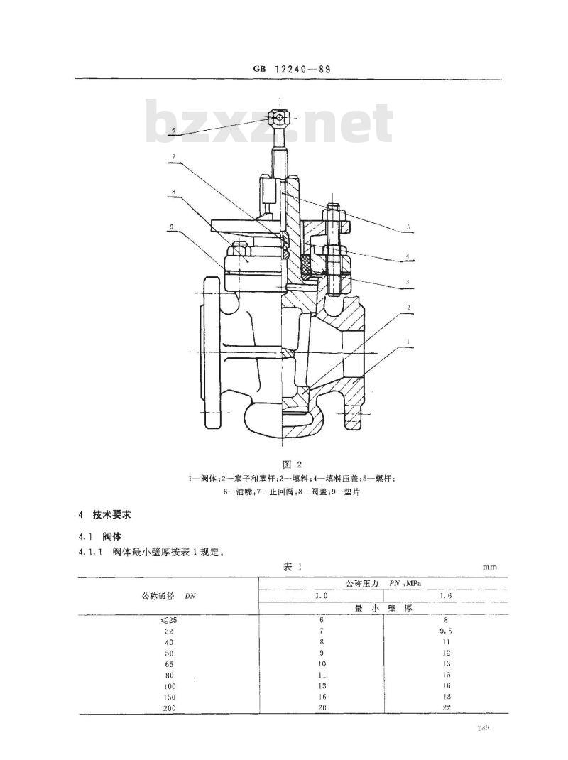 GB/T 12240-1989 通用阀门 铁制旋塞阀