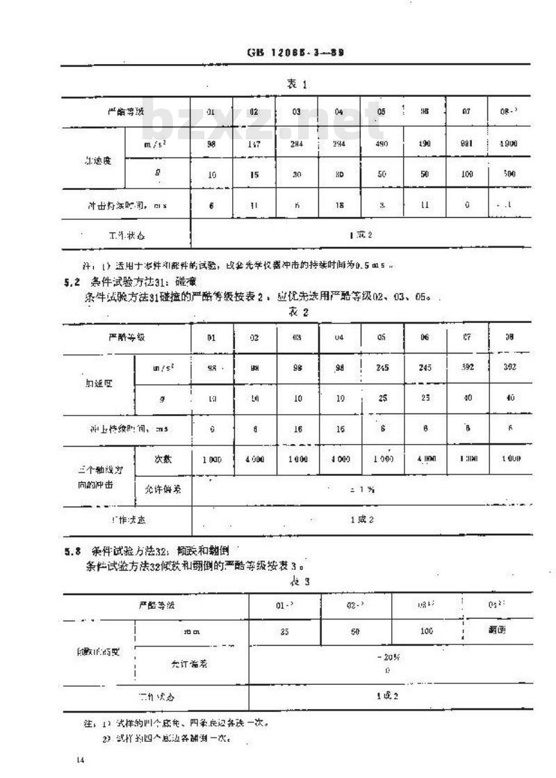 GB 12085.3-1989 光学和光学仪器环境试验方法 机械作用力