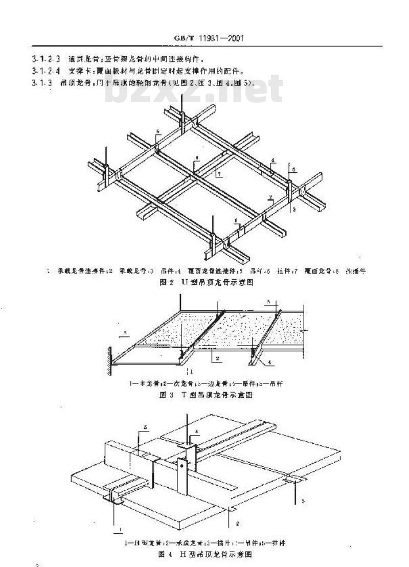 GB/T 11981-2001 建筑用轻钢龙骨