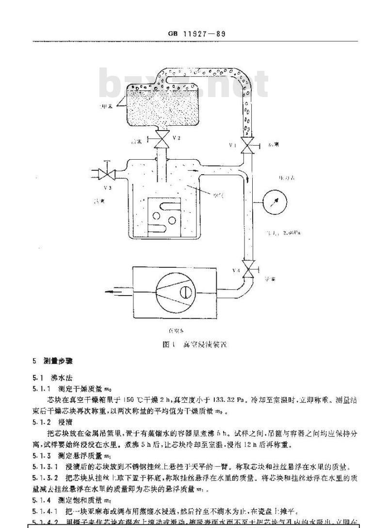 GB/T 11927-1989 二氧化铀芯块密度和开口孔隙度的测定 液体浸渍法