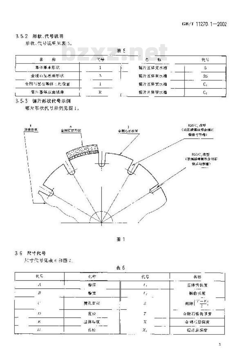 GB/T 11270.1-2002 超硬磨料制品 金刚石圆锯片 第1部分: 焊接锯片