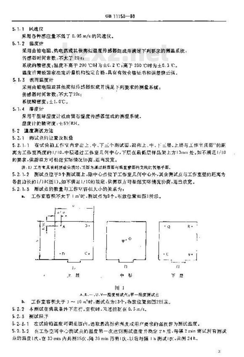 GB/T 11158-1989 高温试验箱技术条件