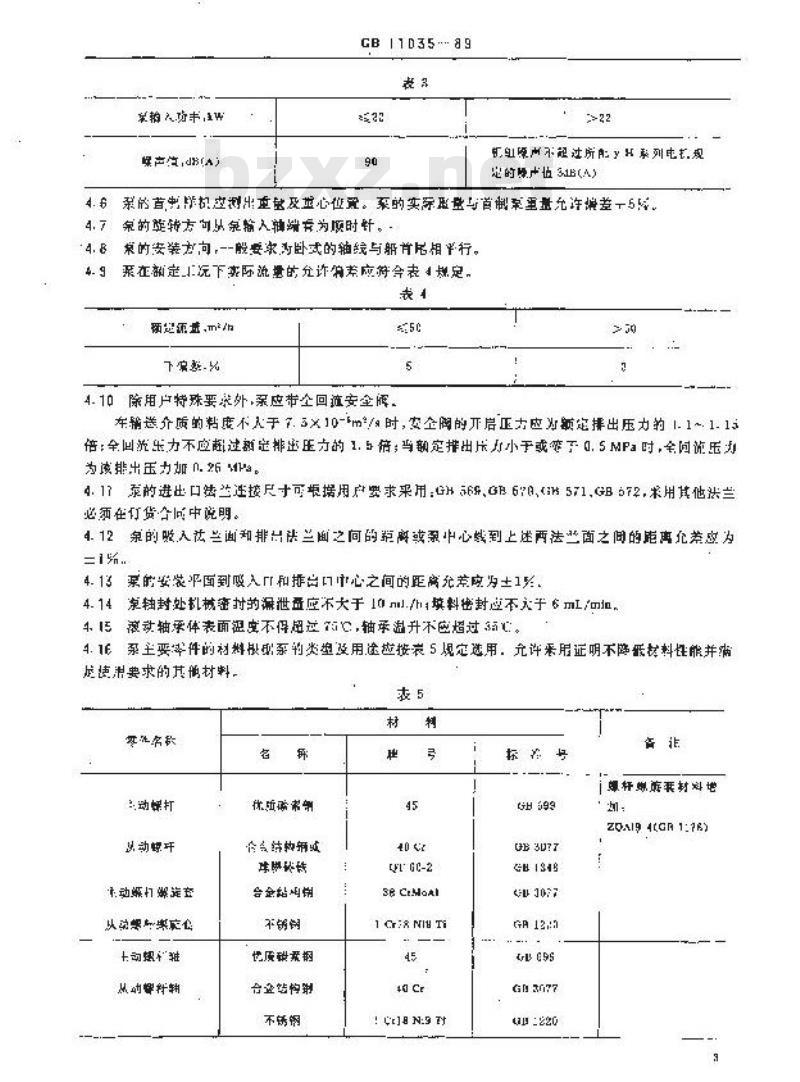GB 11035-1989 船用电双螺杆泵