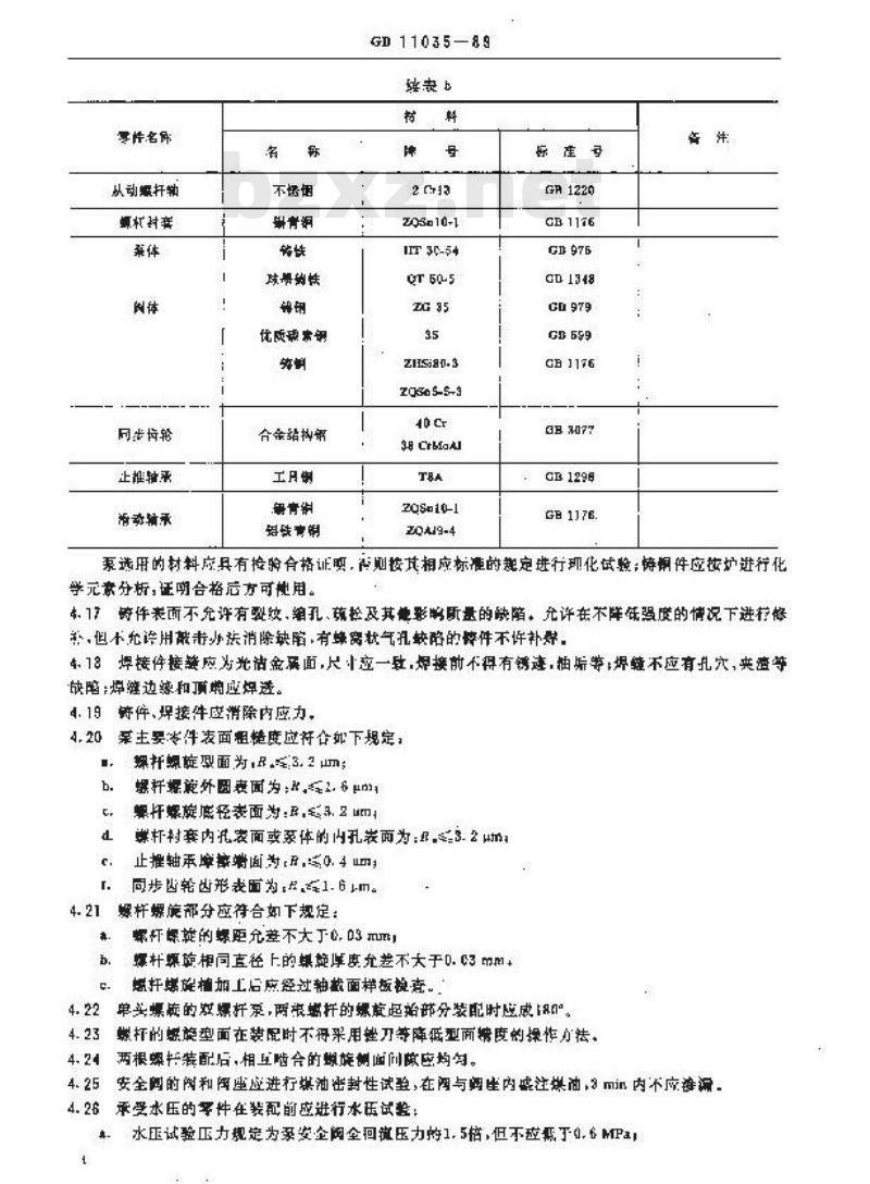 GB 11035-1989 船用电双螺杆泵
