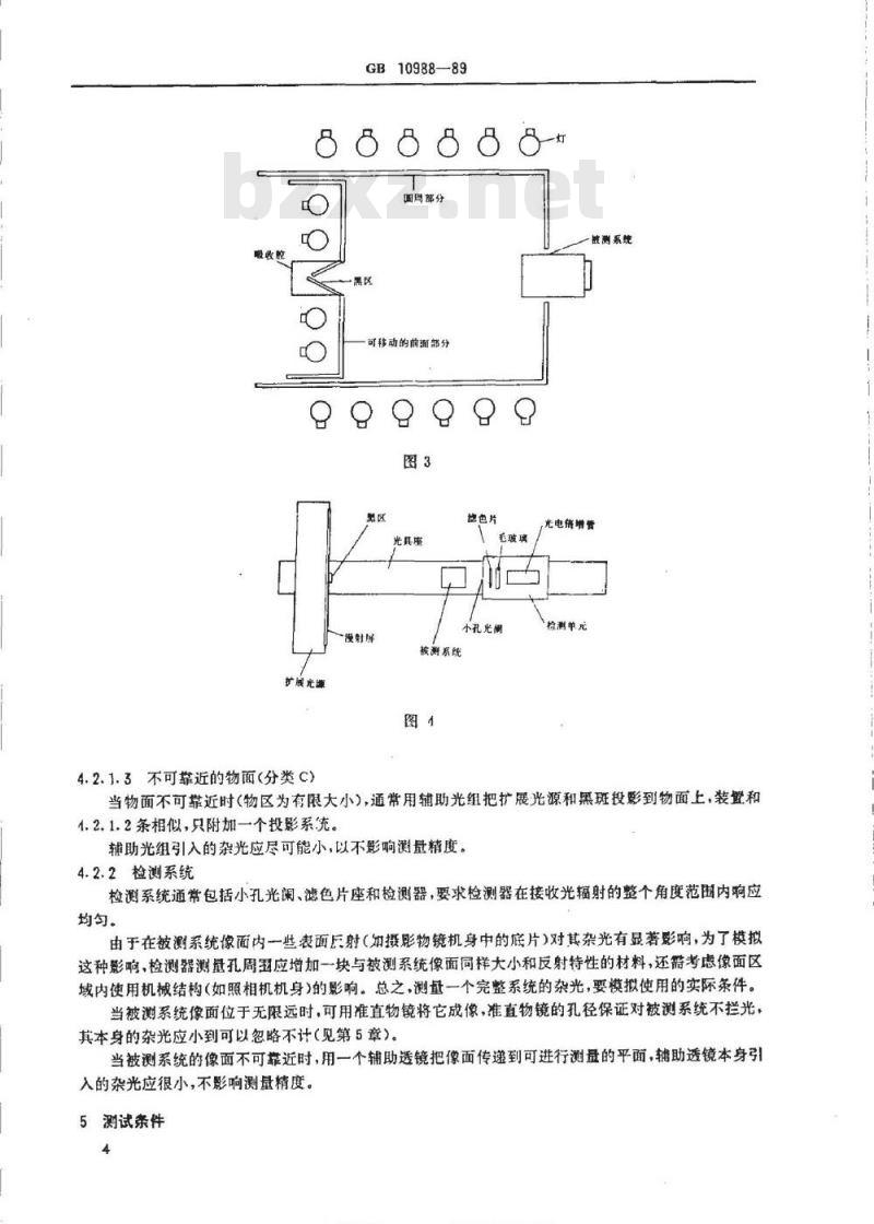 GB 10988-1989 光学系统杂(散)光测量方法