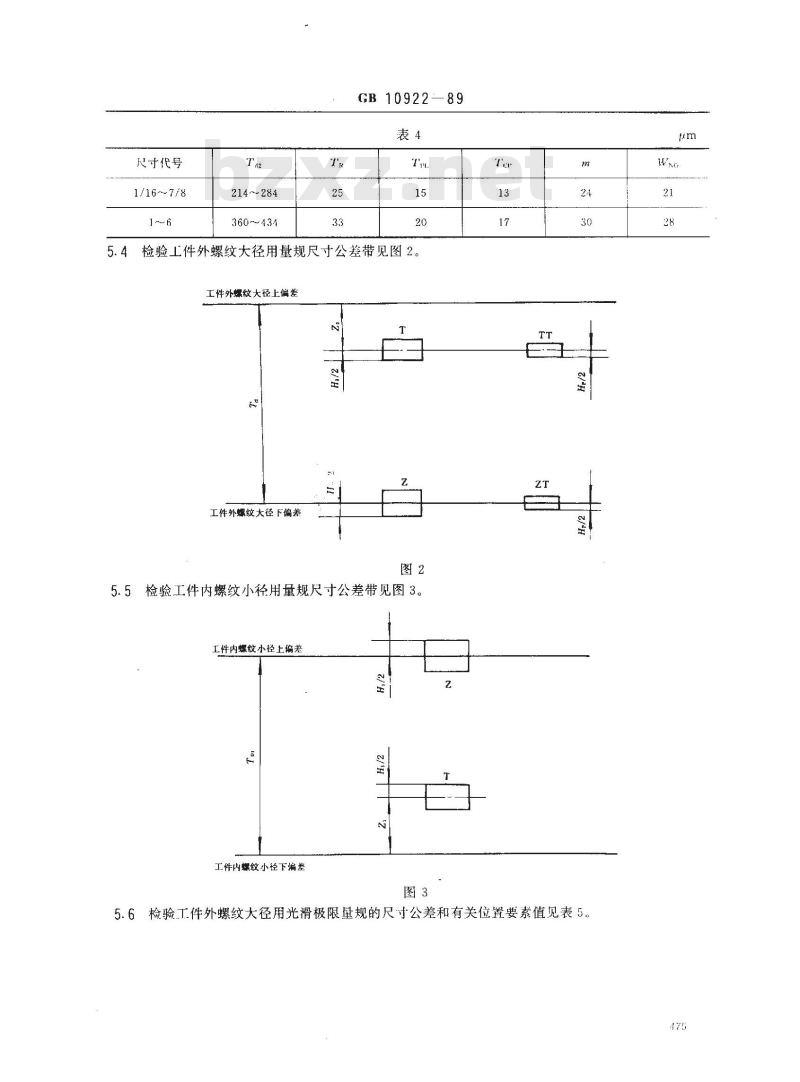 GB/T 10922-1989 非螺纹密封的管螺纹量规