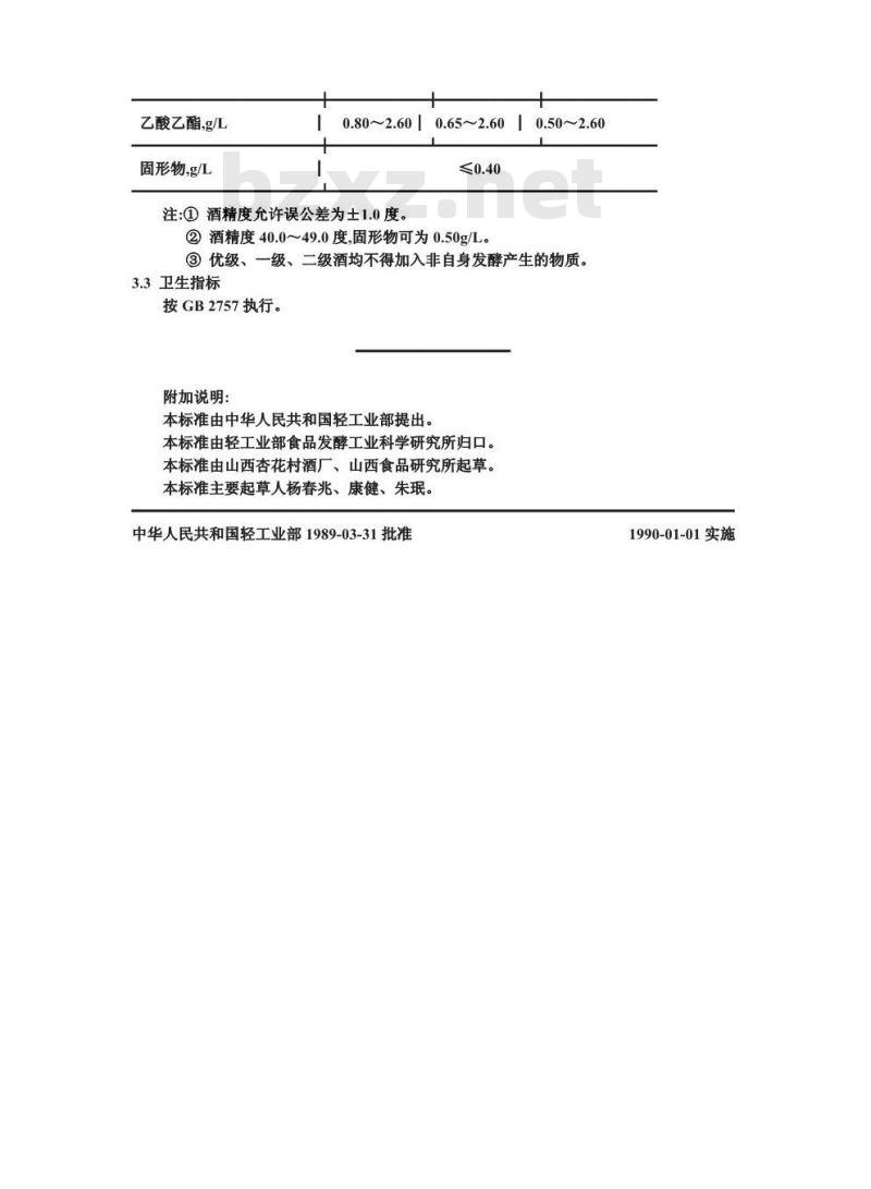 GB/T 10781.2-1989 清香型白酒