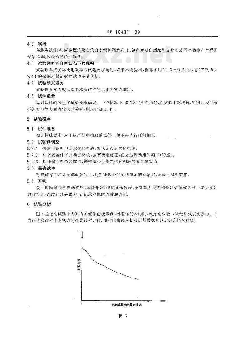 GB/T 10431-1989 紧固件横向振动试验方法