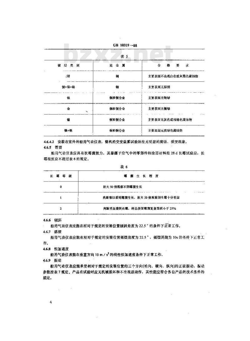 GB/T 10319-1988 船舶用气动测量和控制仪表通用技术条件